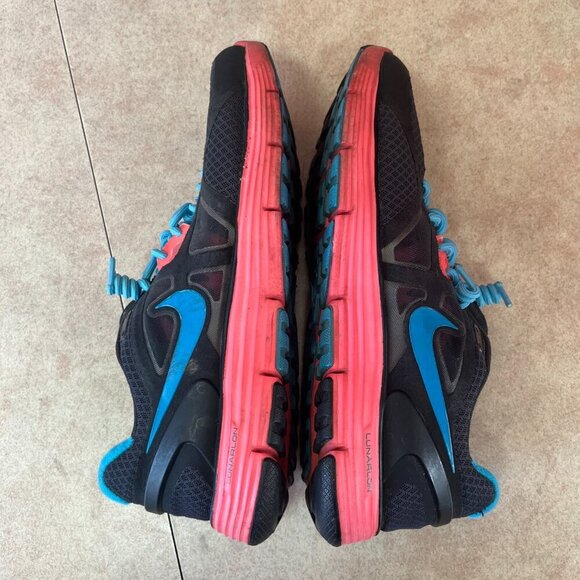 Nike Lunarglide+ 3 Running Shoes Low Top Lace Up Mesh Sneakers - Picture 8 of 10